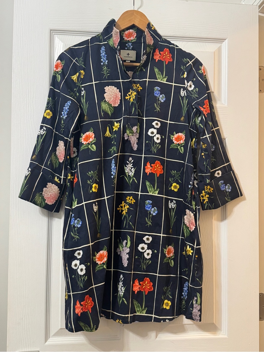 TUCKERNUCK floral grid dress